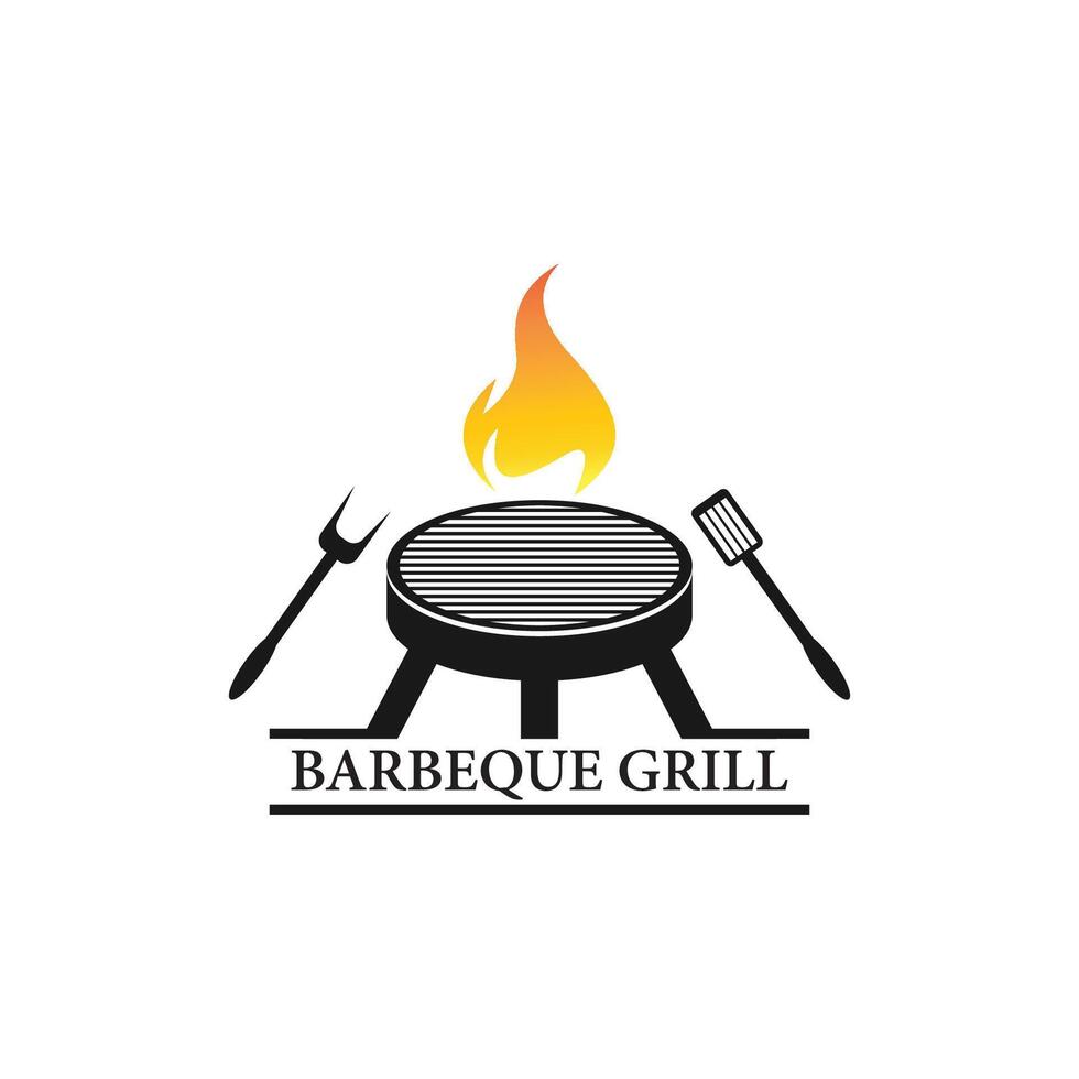 Barbeque grill illustration vector