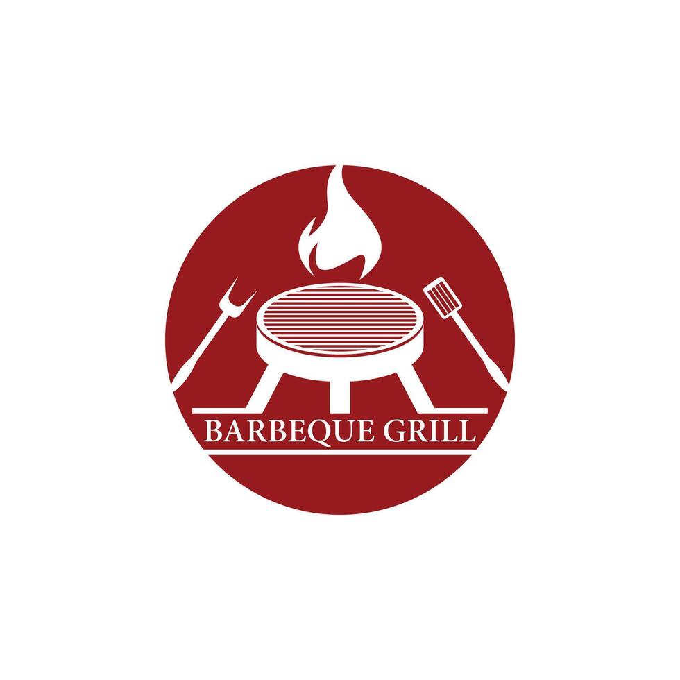 Barbeque grill illustration vector