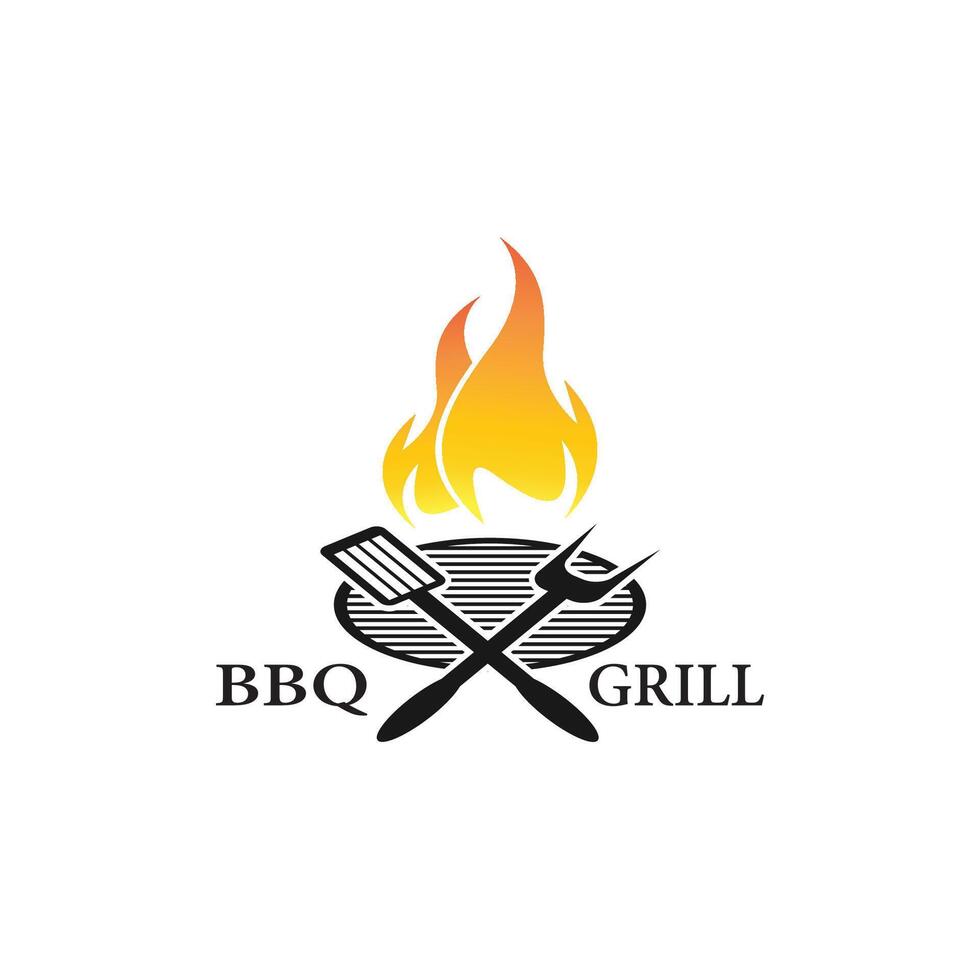 Barbeque grill illustration vector