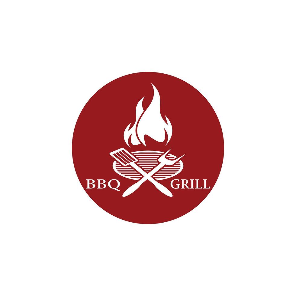 Barbeque grill illustration vector
