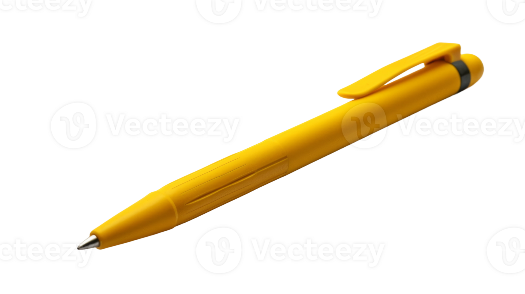 Versatility of Yellow Pens isolated on the transparent background, Format png