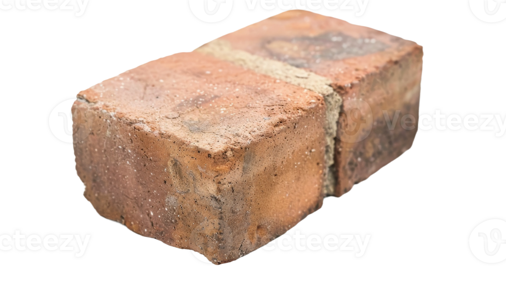 Brick Texture isolated on the transparent background, Format png