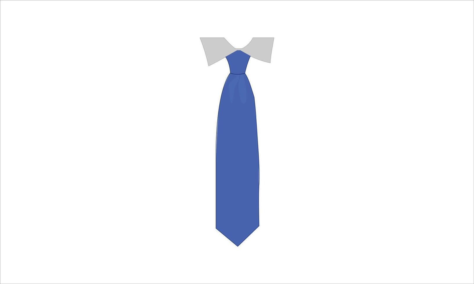 blue tie graphic isolated on white vector