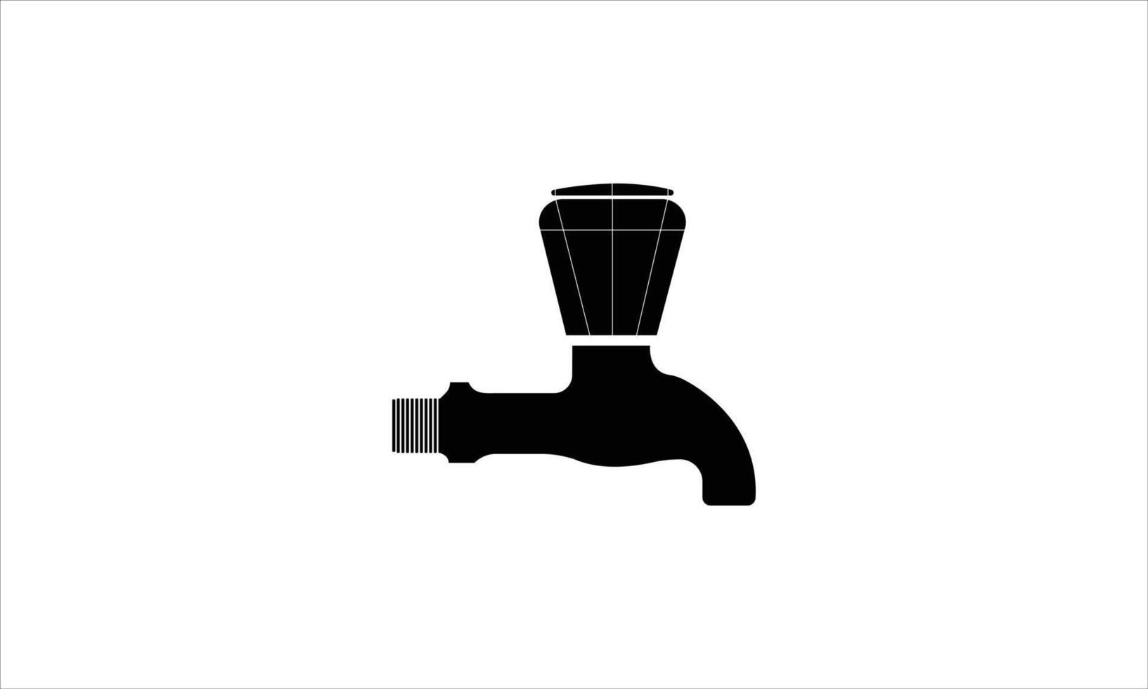 Black tap isolated on white vector