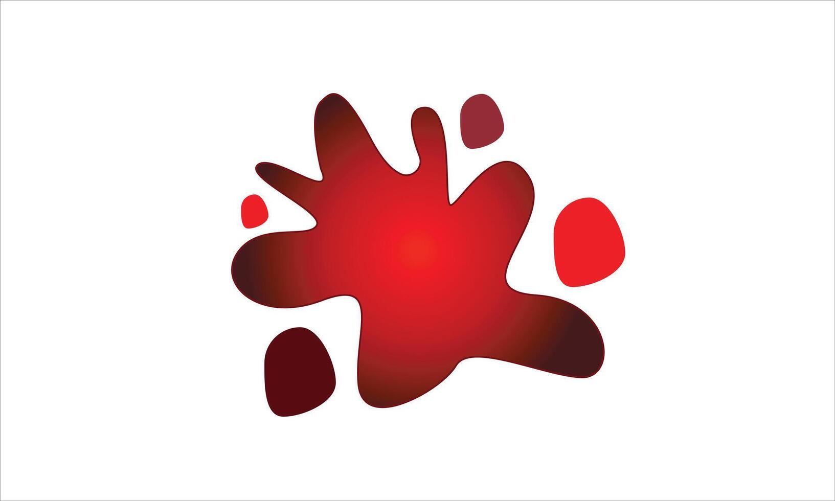 red Blood splashes, blood splatter drops, red paint splashes vector