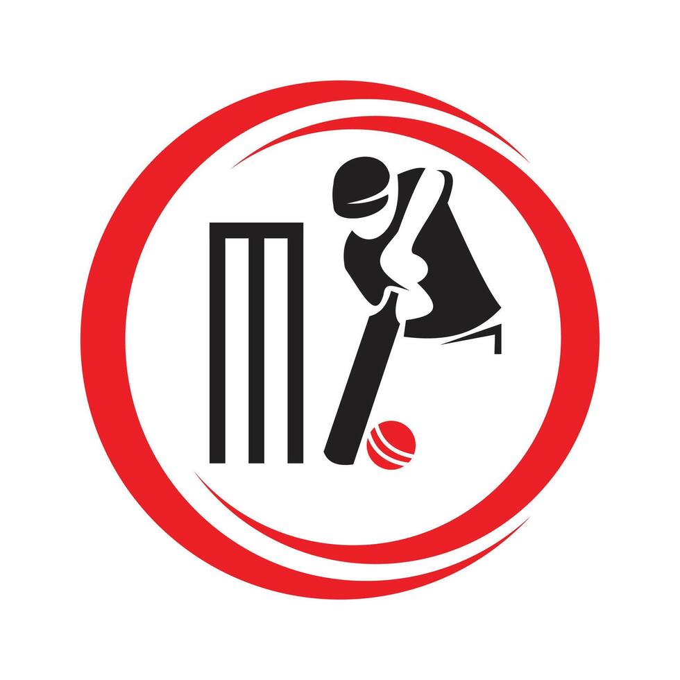 Cricket Logo disegn vector