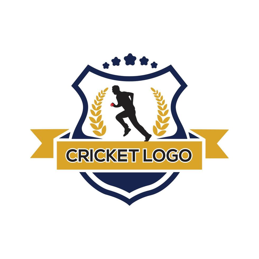 Cricket Logo disegn vector