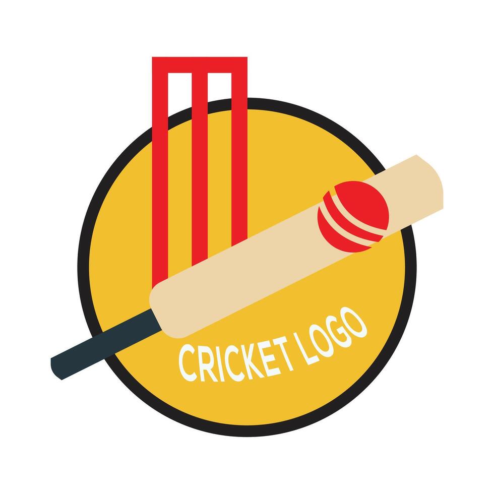 Cricket Logo disegn vector