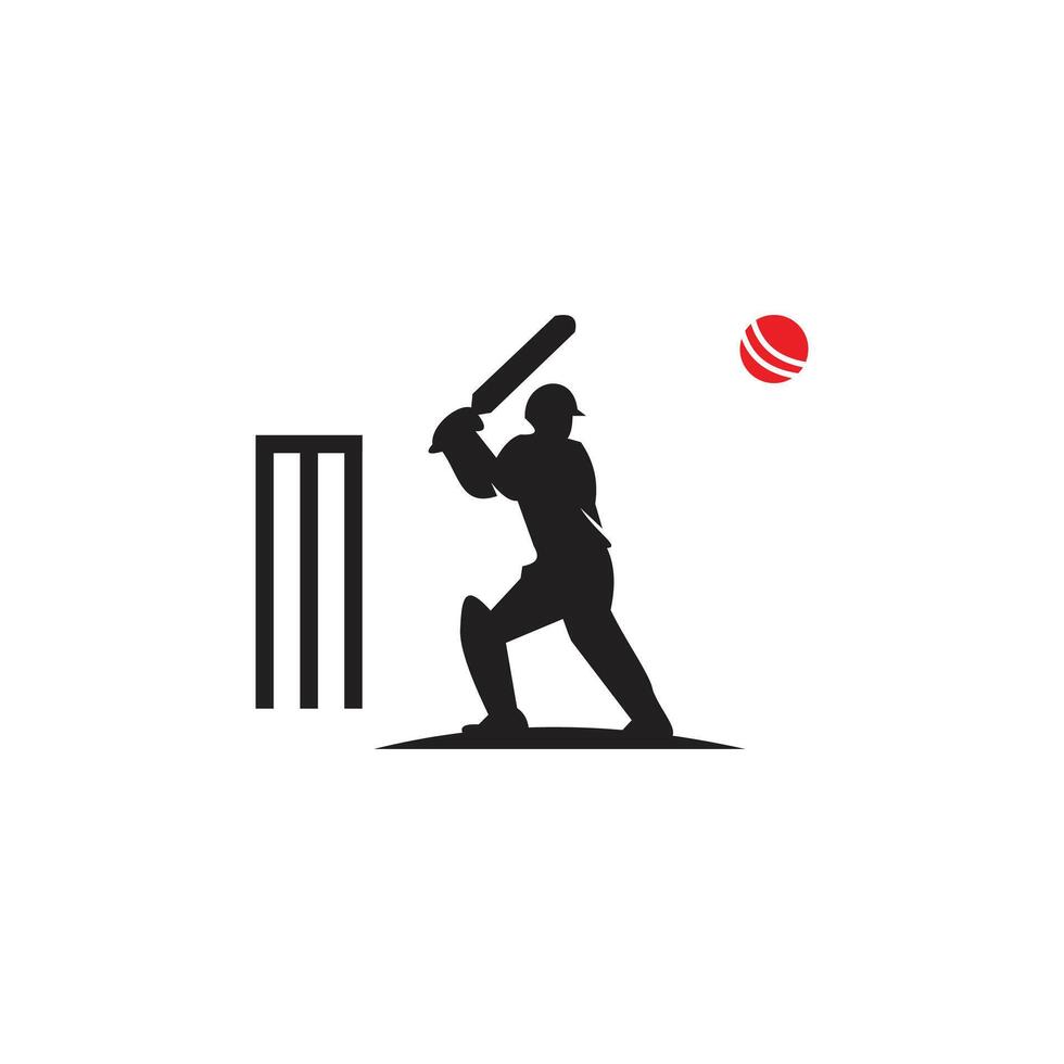 Cricket Logo disegn vector