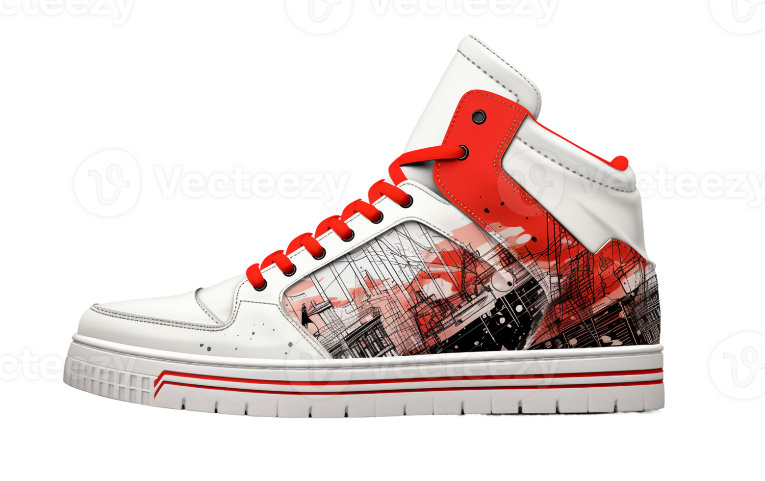 High-Fashion High-Tops for the Urban Explorer On Transparent Background png