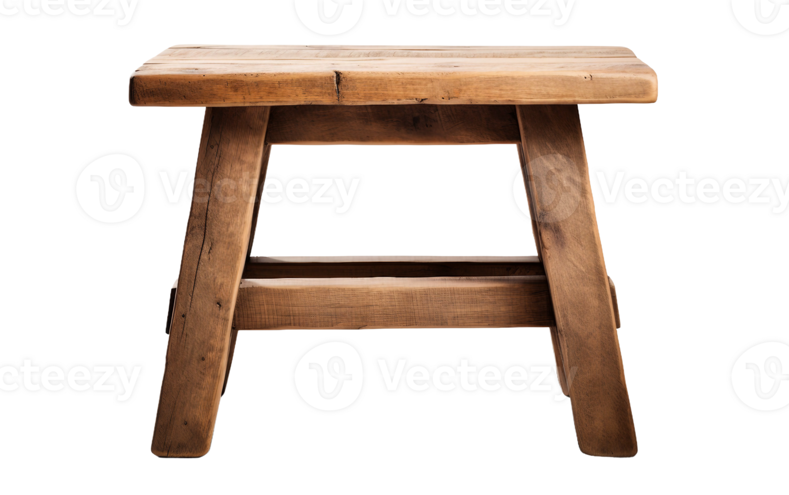 Farmhouse Wooden Side Table On Transparent Background png