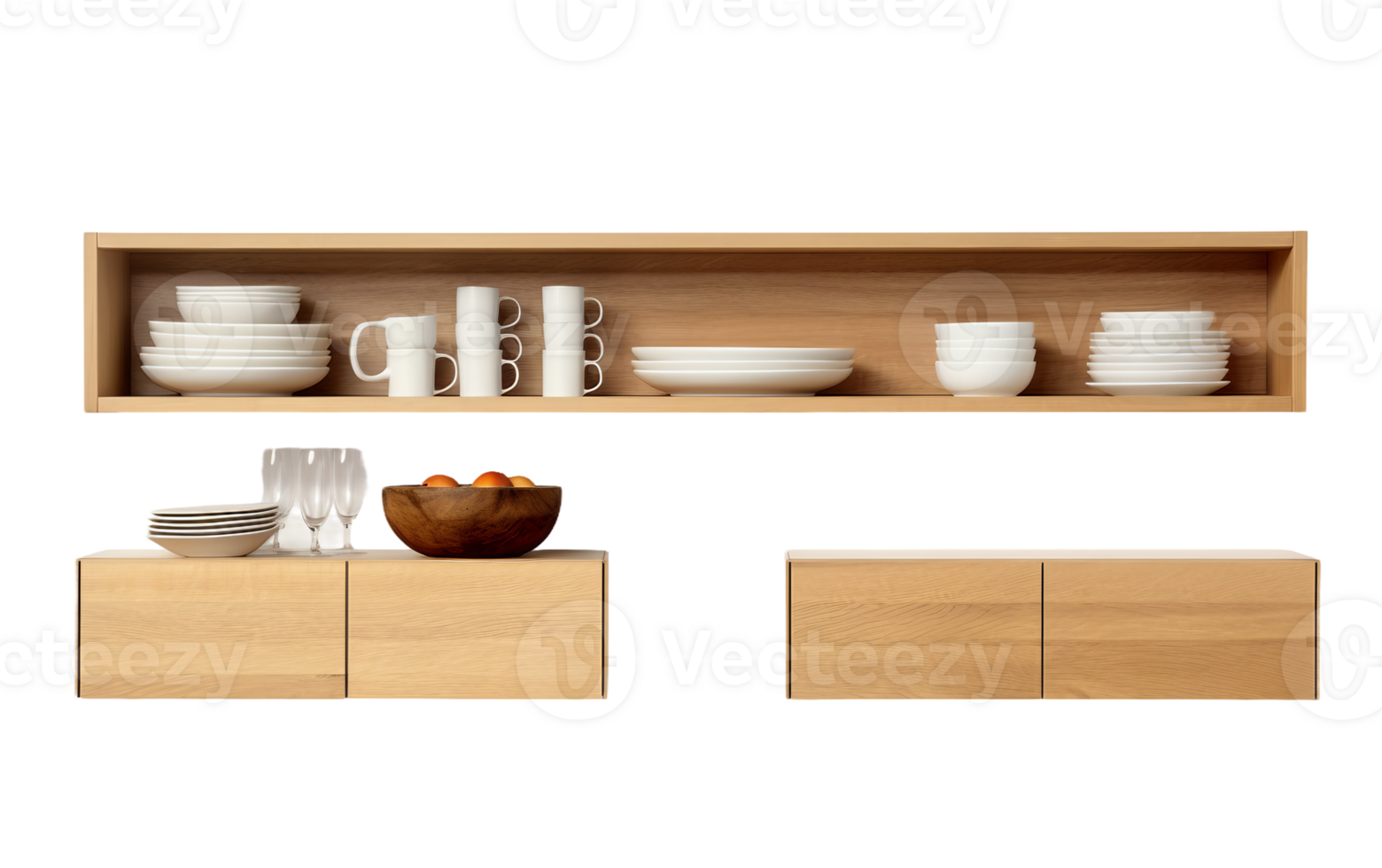 The Art of Wall-Mounted Storage On Transparent Background png
