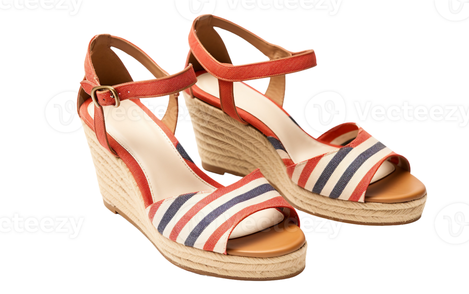 Beach-Ready Espadrille Sandals On Transparent Background png