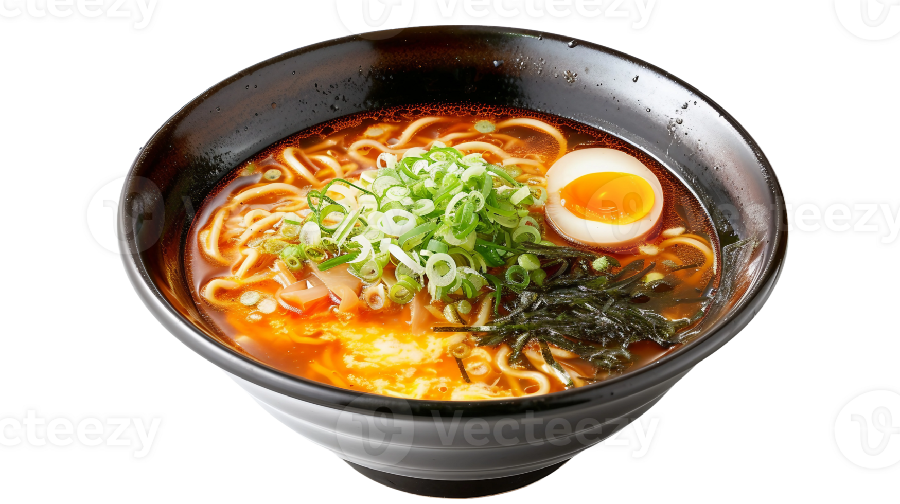 A Solo Ramen Bowl on Transparent Background png