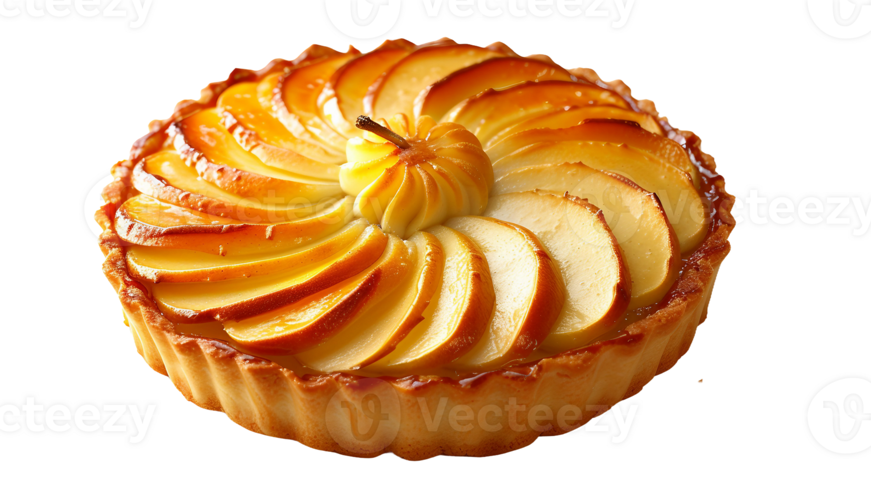 The Allure of an Apple Tart on Transparent Background png