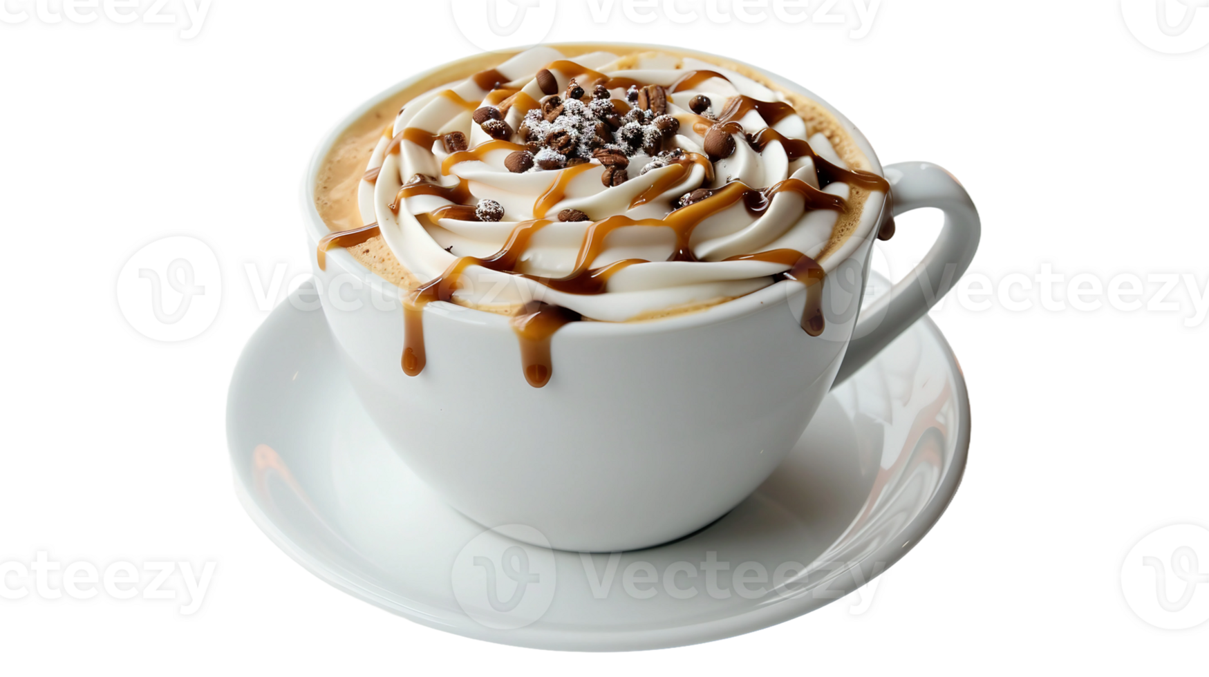 Caramel Mocha Cup on Transparent Background png