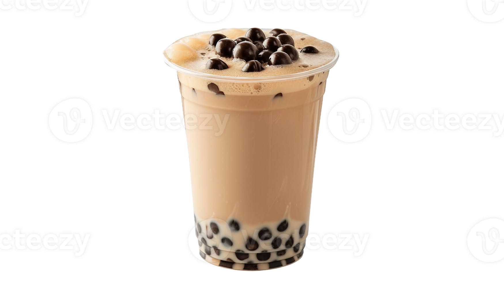 Milk Tea Splash on Transparent Background png