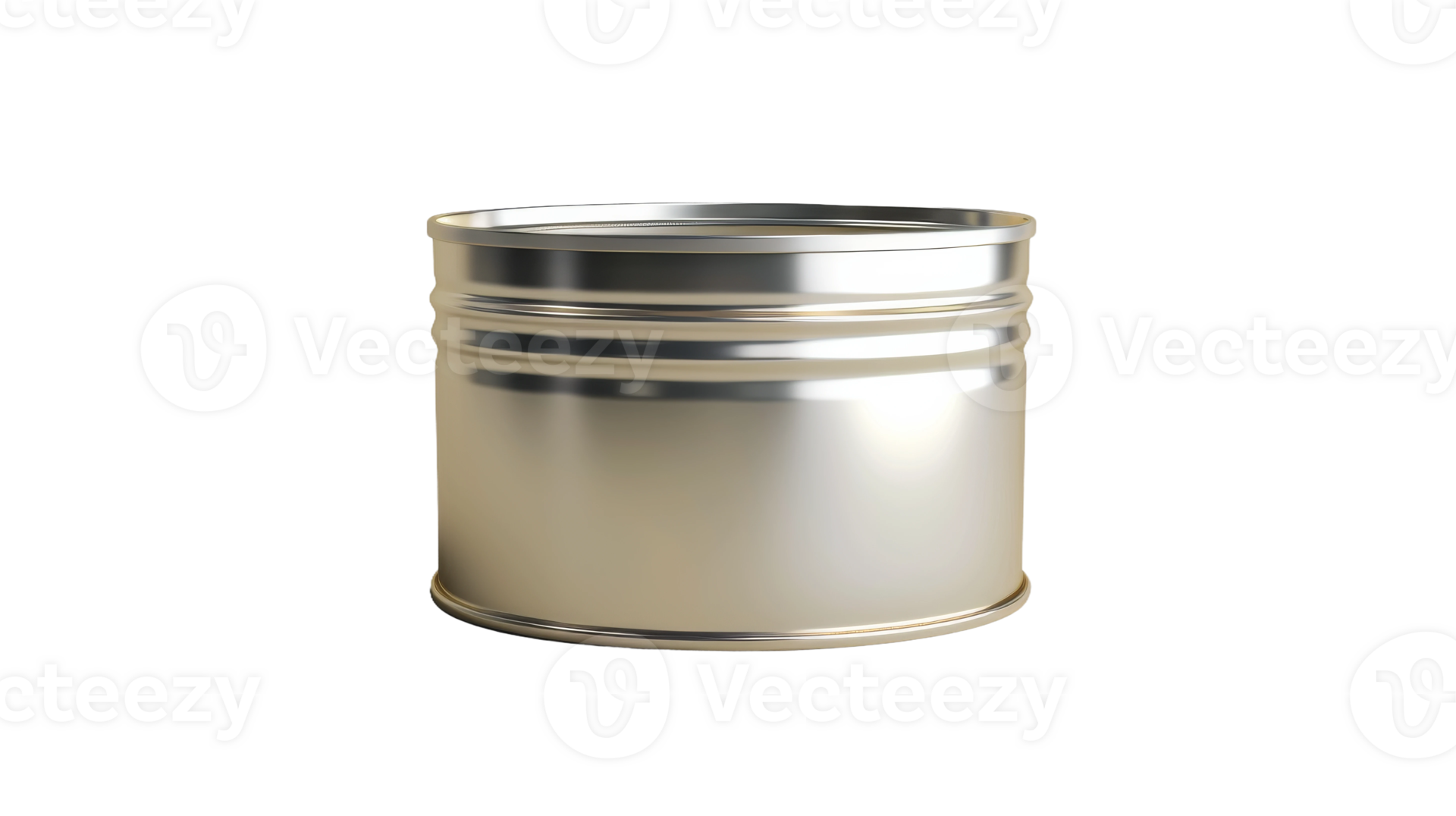 Empty tin can, on transparent background, format 43345227 PNG