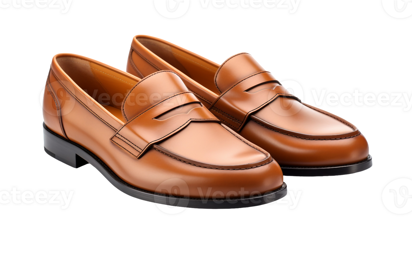 tidlös penny loafers på transparent bakgrund png