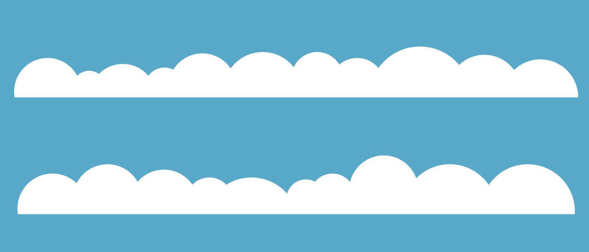 cloud cartoon shape on blue sky vector
