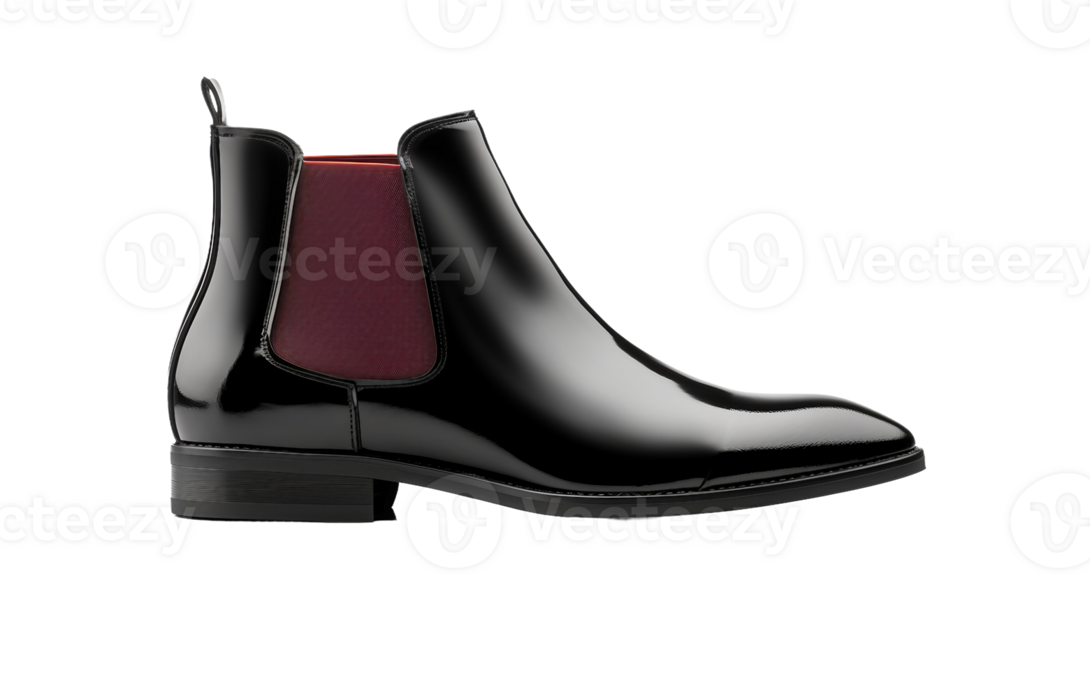 schwarz chelsea Stiefel Scheinwerfer auf transparent Hintergrund png