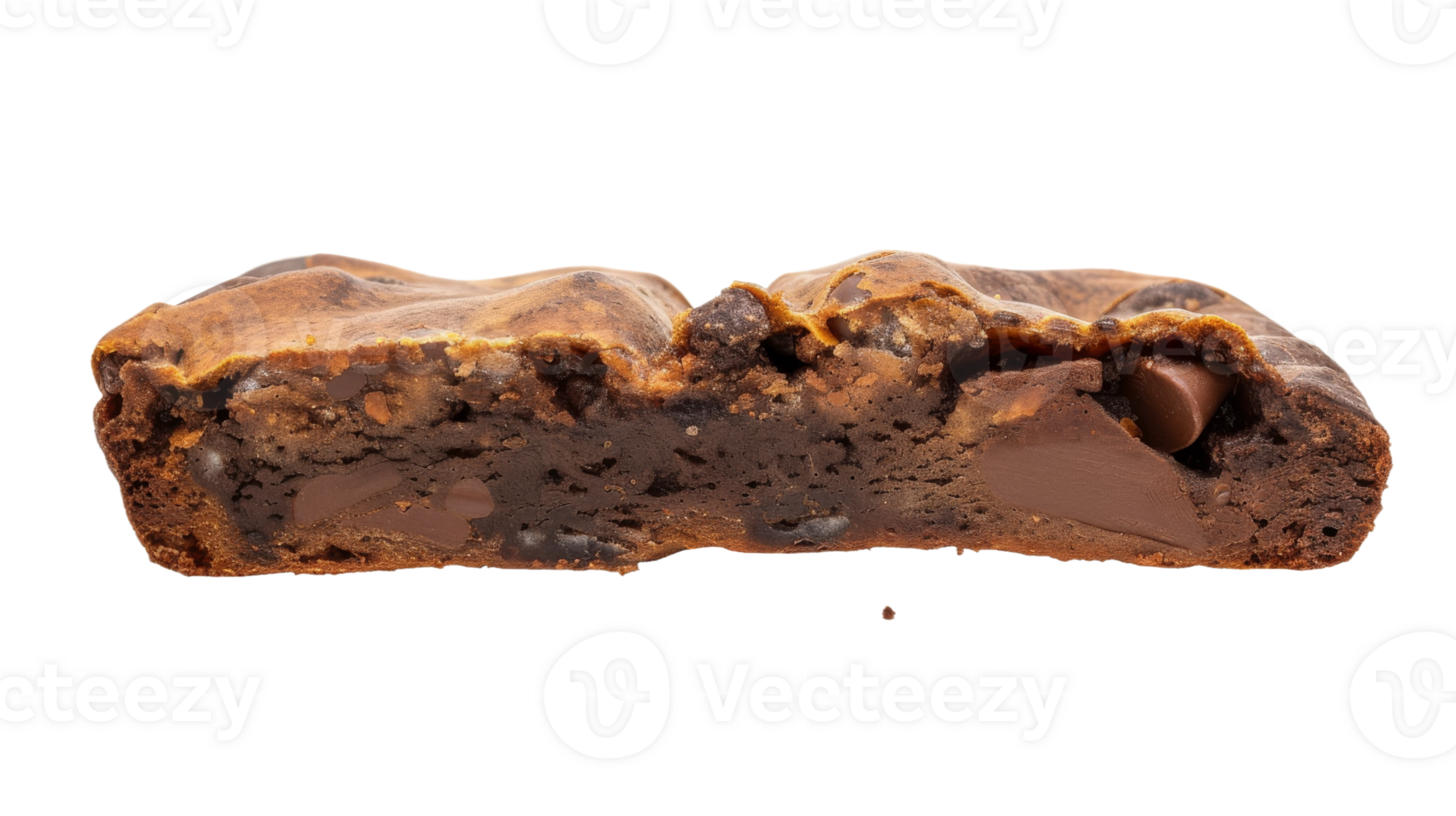 A Solo Brownie, on transparent background, format png