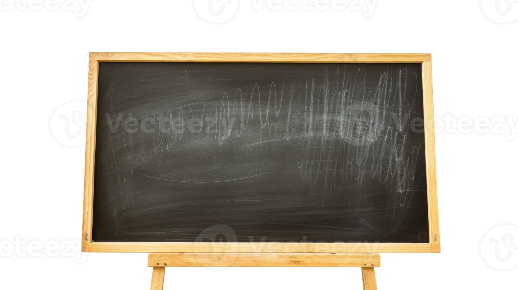 Wooden Blackboard, on transparent background, format png