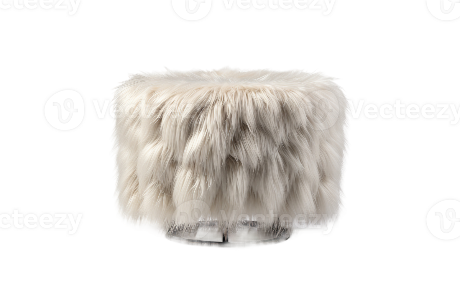 Faux Fur Side Table On Transparent Background 43345376 PNG