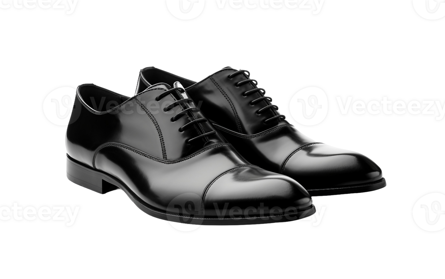 Formal Black Dress Shoes On Transparent Background png