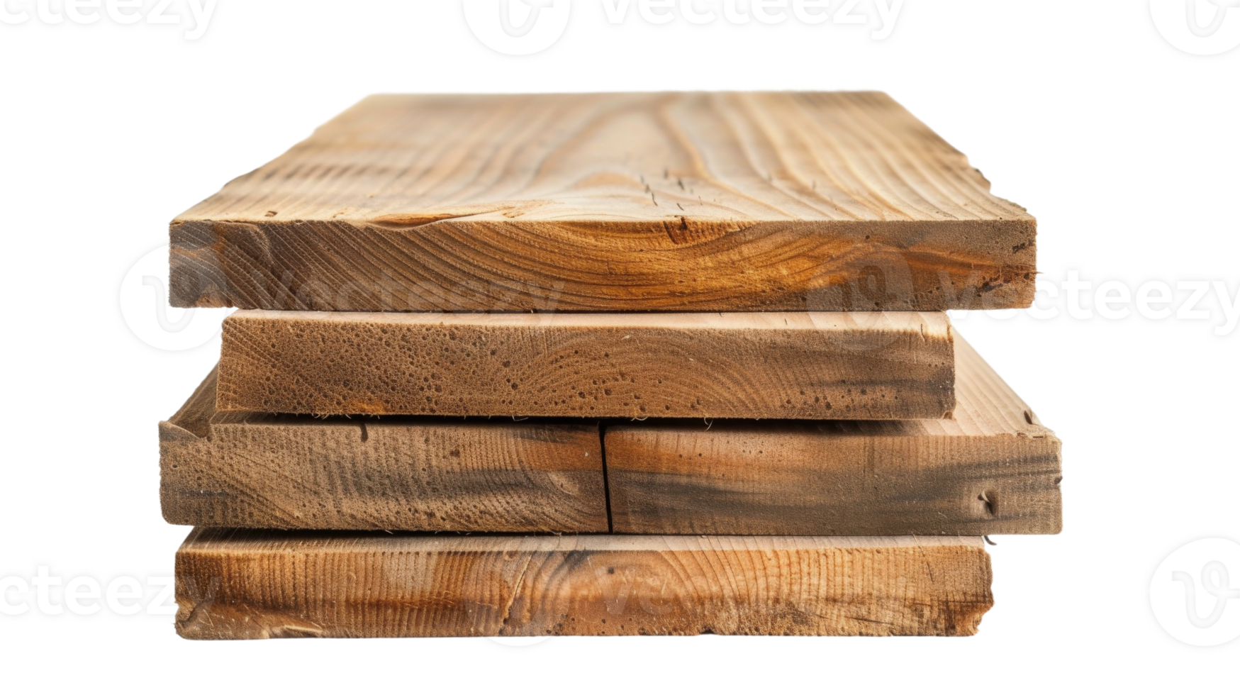 2x4 wood boards, on transparent background, format png