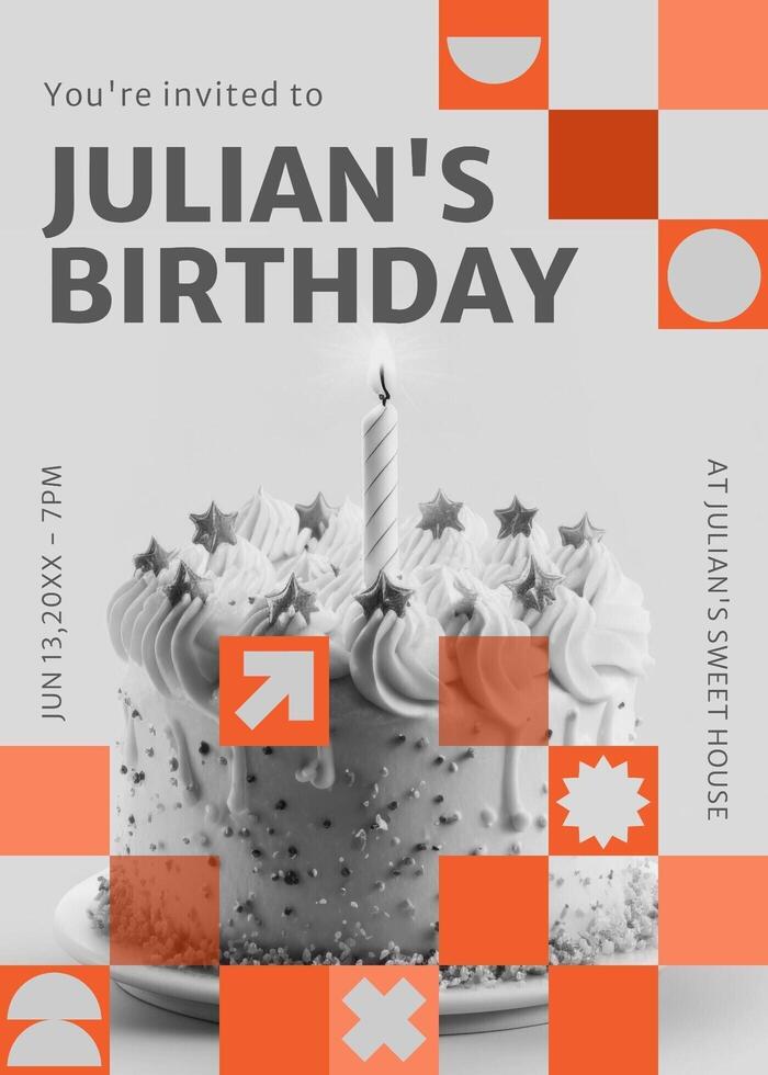 Birthday Invitation Card Template 43345437 Template