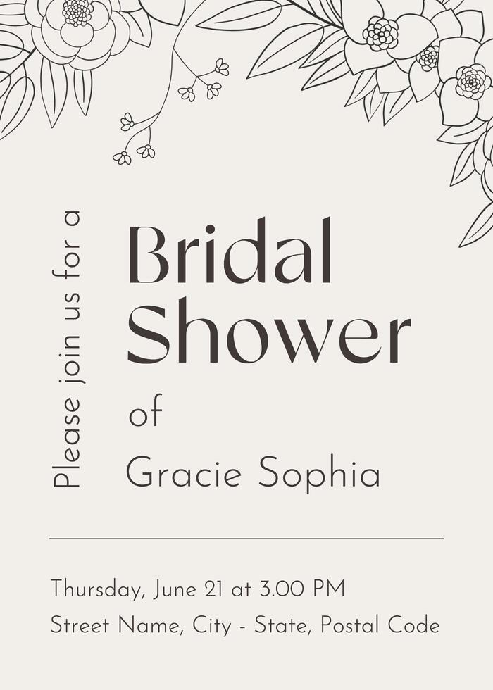 Bridal Shower Invitation Template