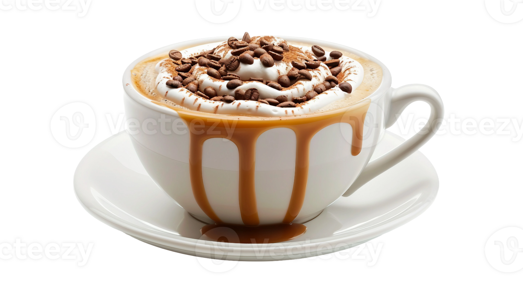 Caramel Mocha Isolation on Transparent Background png