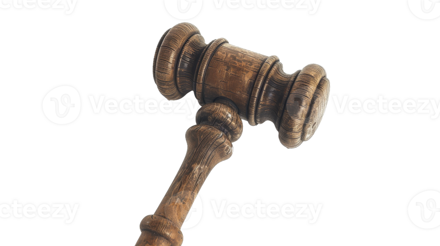 Gavel in Solitude, on transparent background, format png