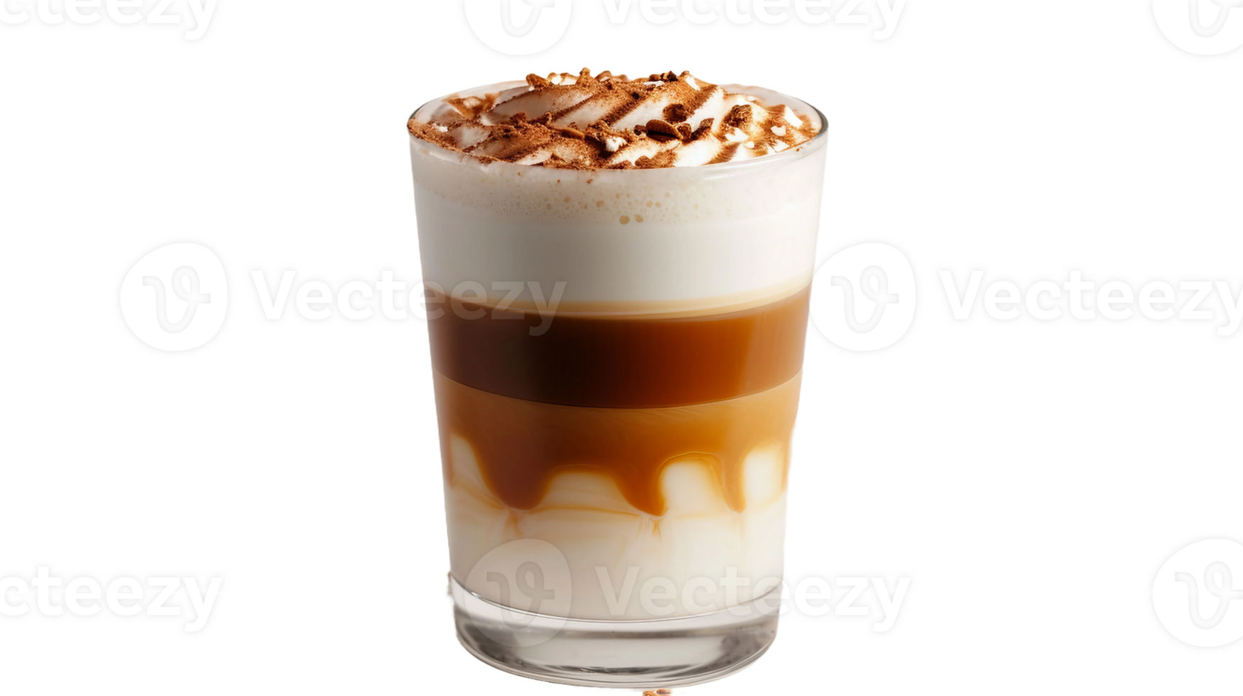 Caramel Macchiato on Transparent Background png