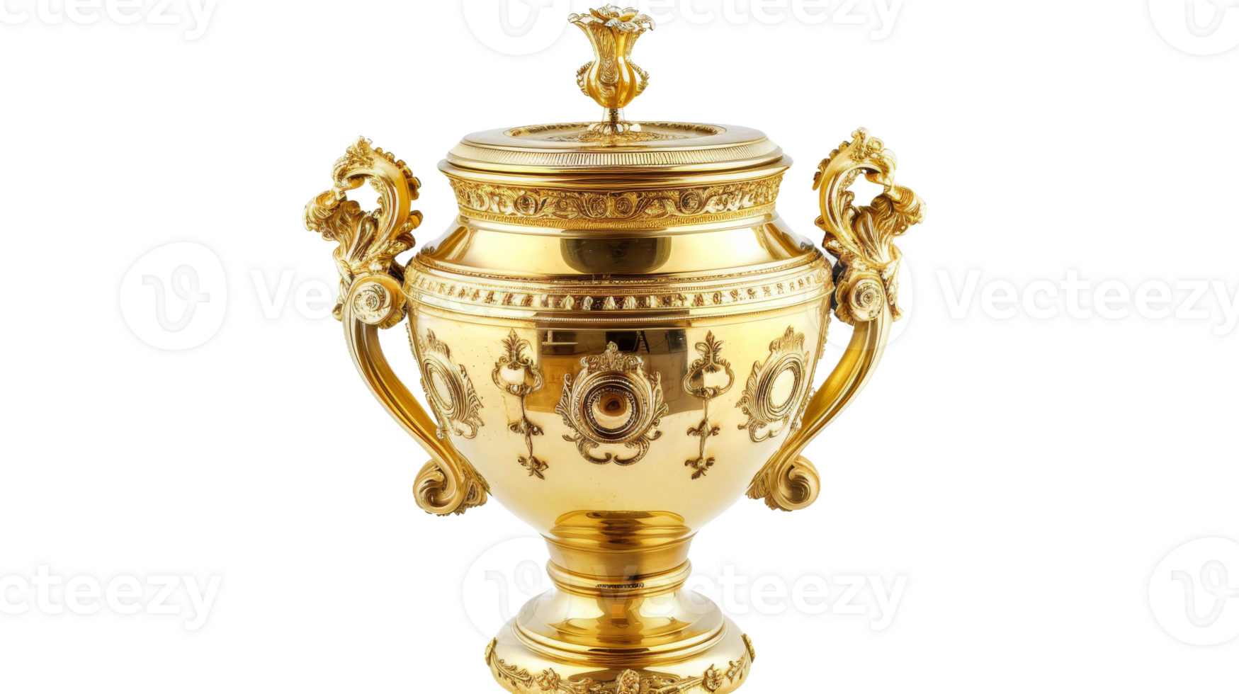 oro trofeo taza, en transparente fondo, formato png