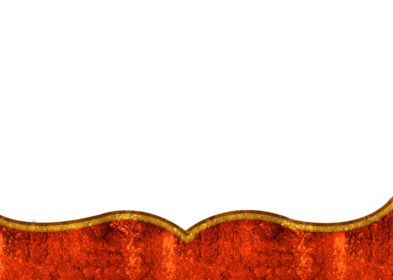 Abstract realistic modern frame red and golden png