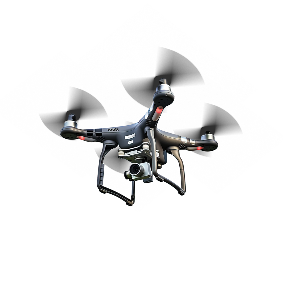 Drone in motion cut out image png