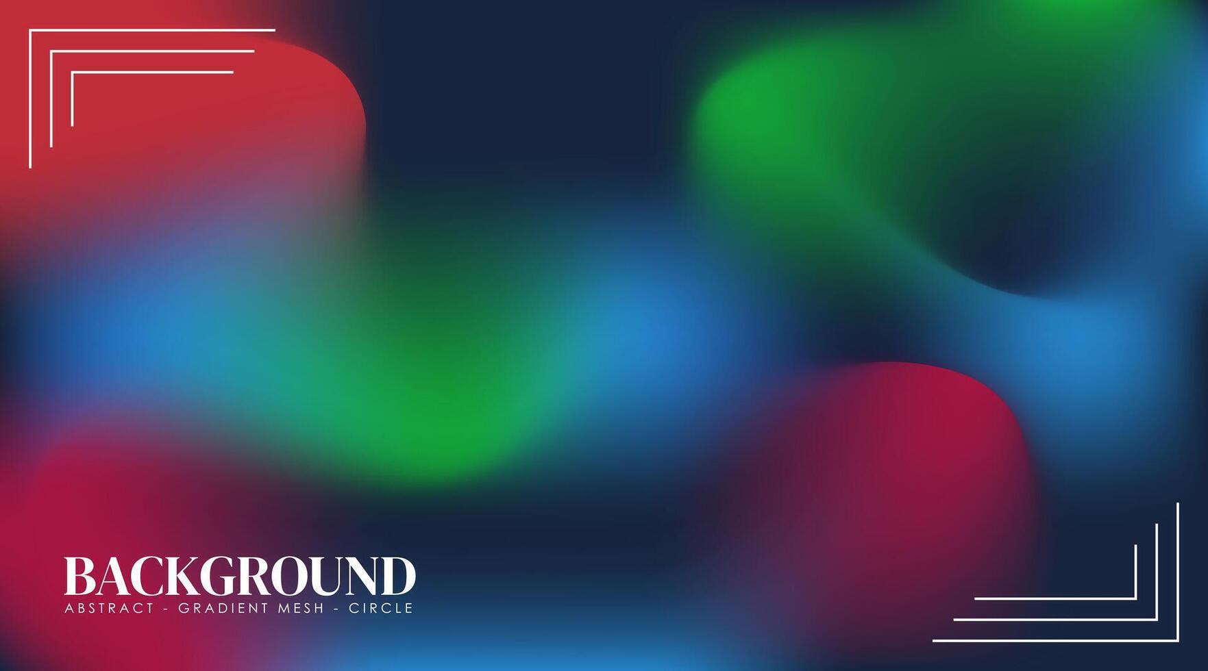 Gradient Mesh Circle Abstract Background vector