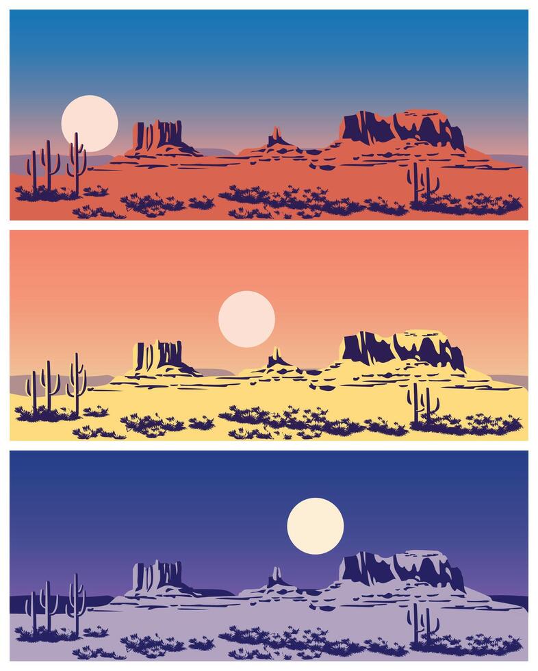 Wild West set vector