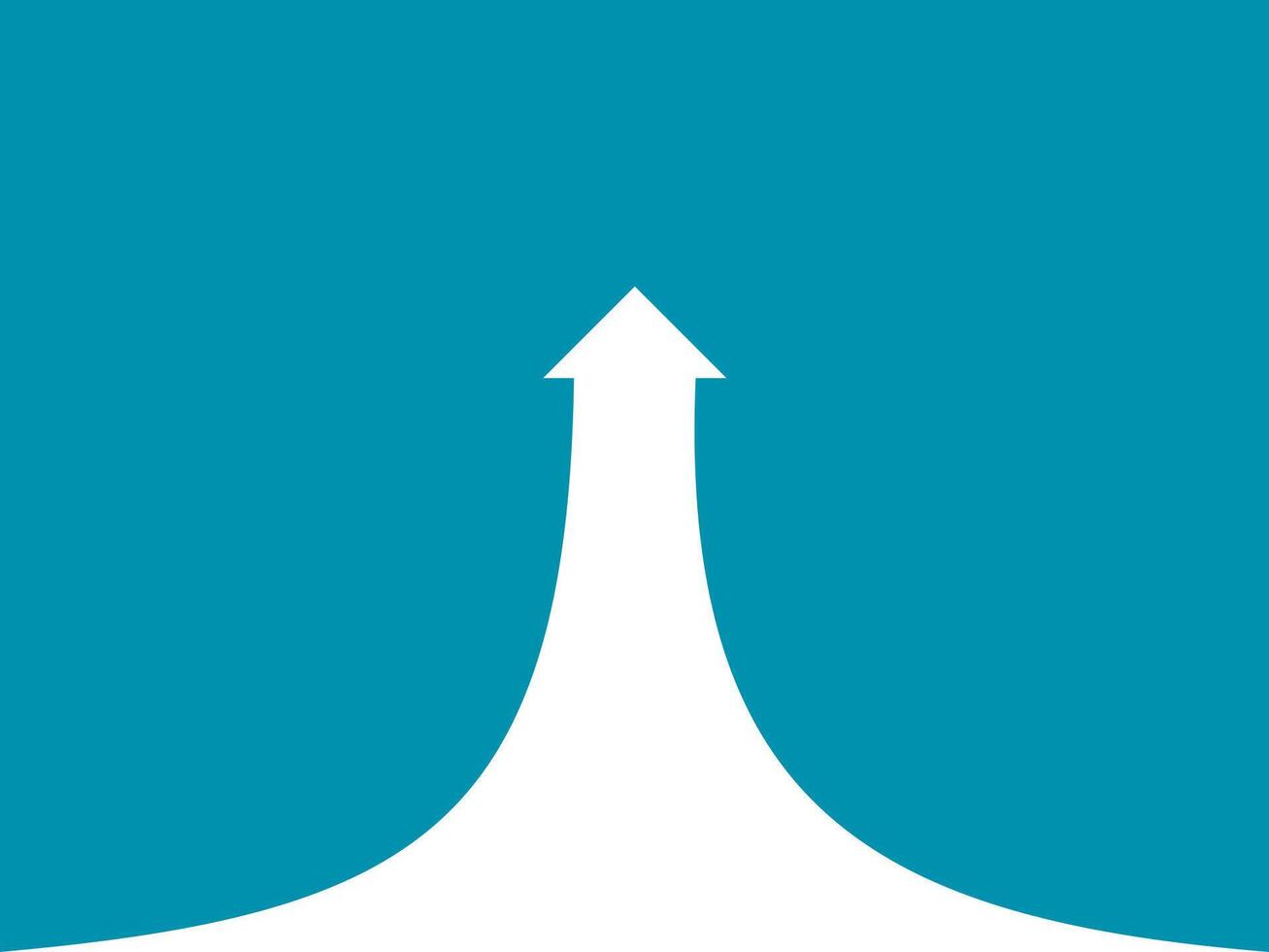 path of professional growth. Concept of success vector
