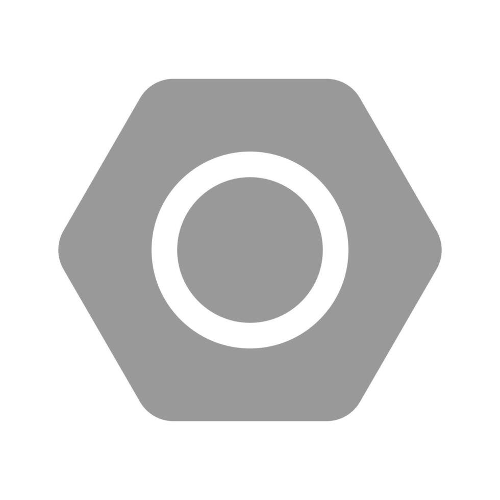 Grab this beautifully designed icon of nut in editable style, a customizable of hex nut vector