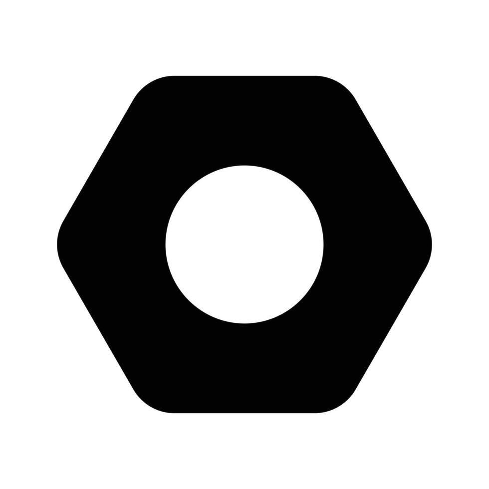 Grab this beautifully designed icon of nut in editable style, a customizable of hex nut vector