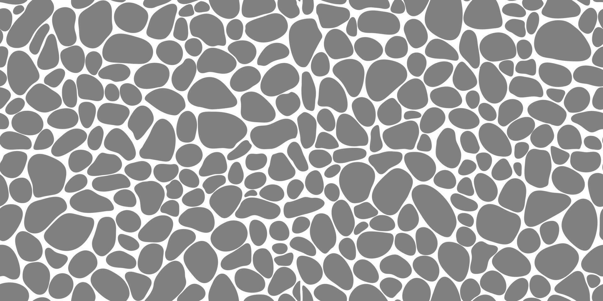Gravel pebble stone pattern for floor tile paving vector