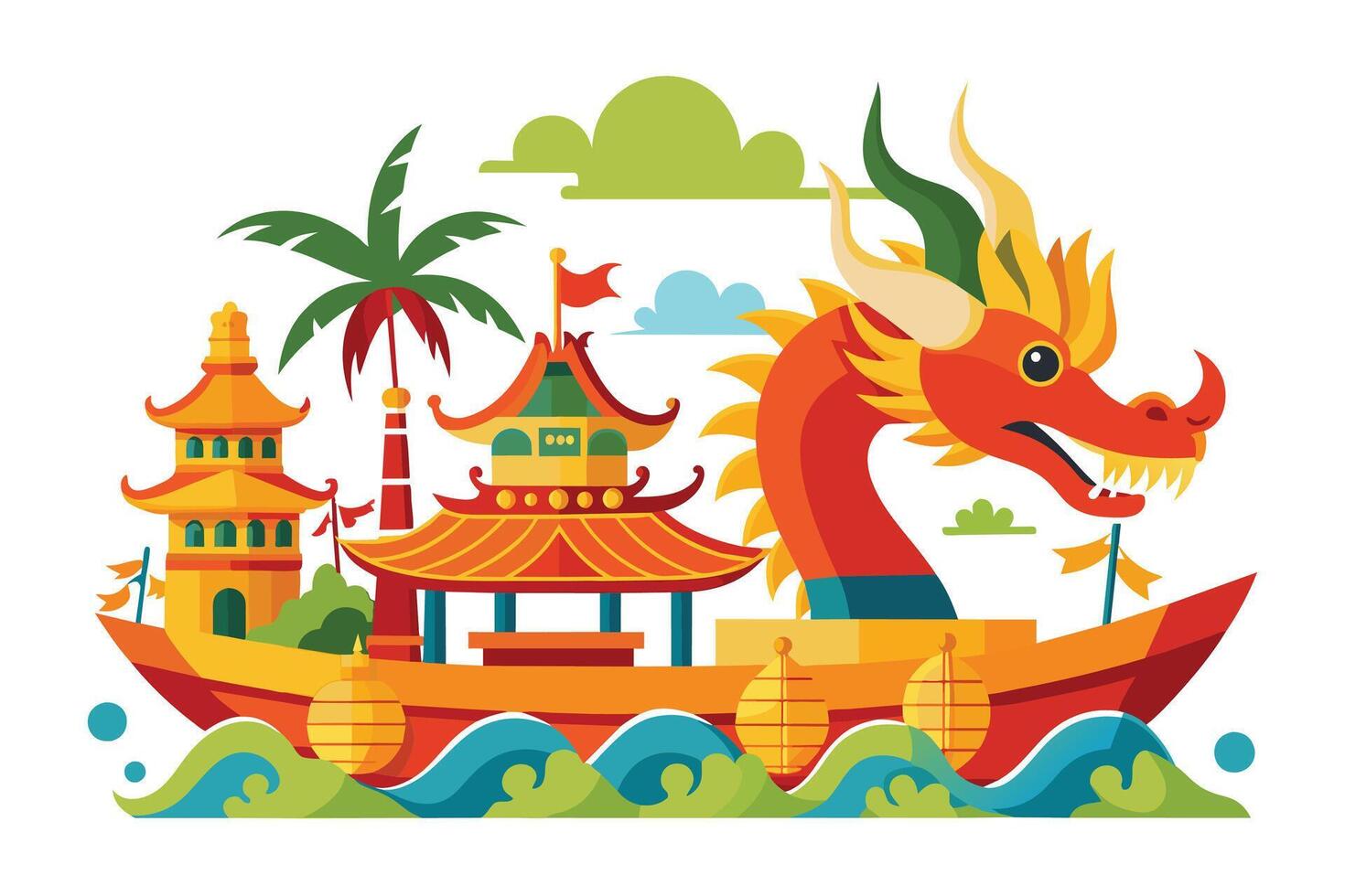 Dragon Boat Festival vector