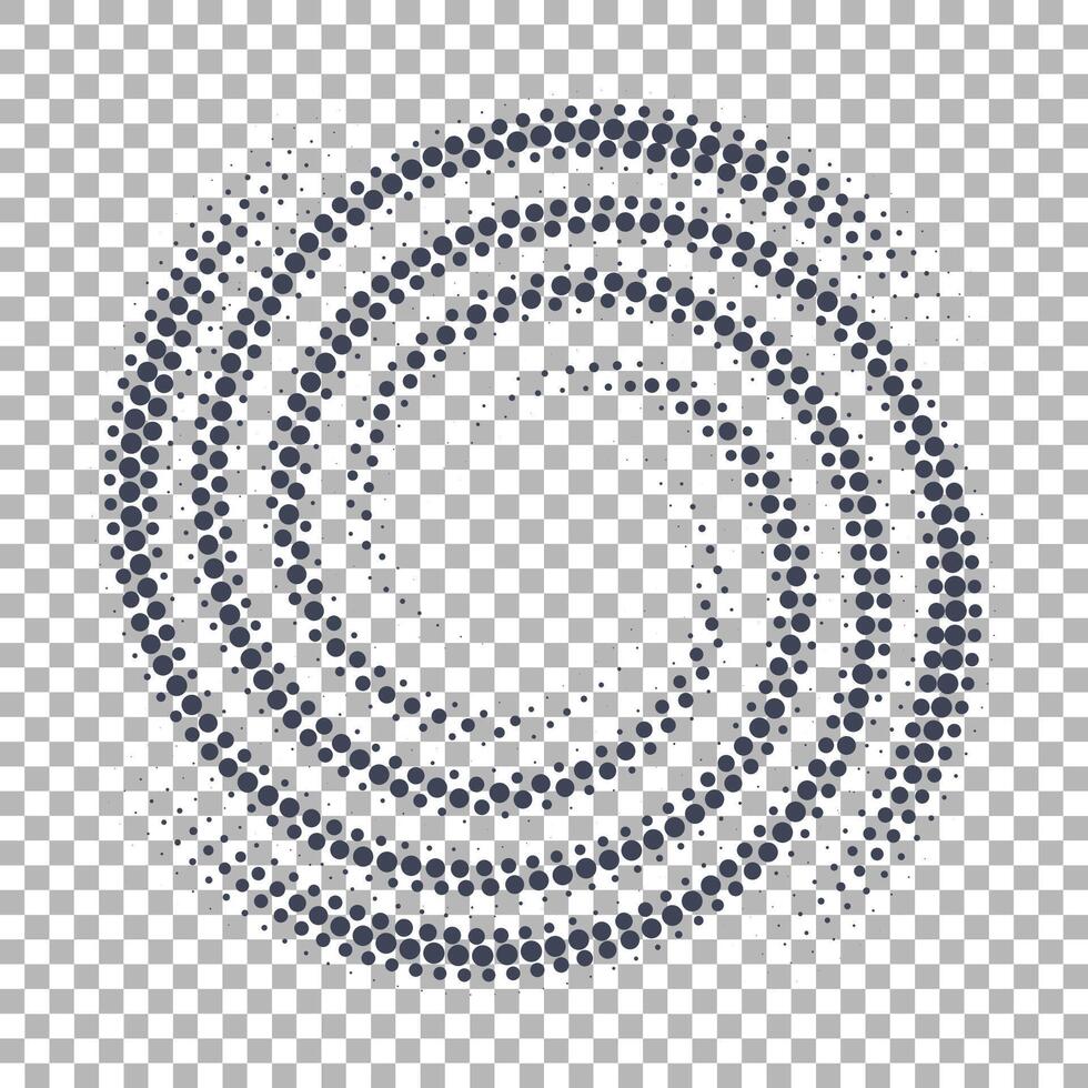 trama de semitonos espiral en modelo vector