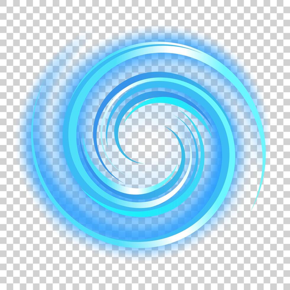 Blue Spiral Light on White Pattern vector