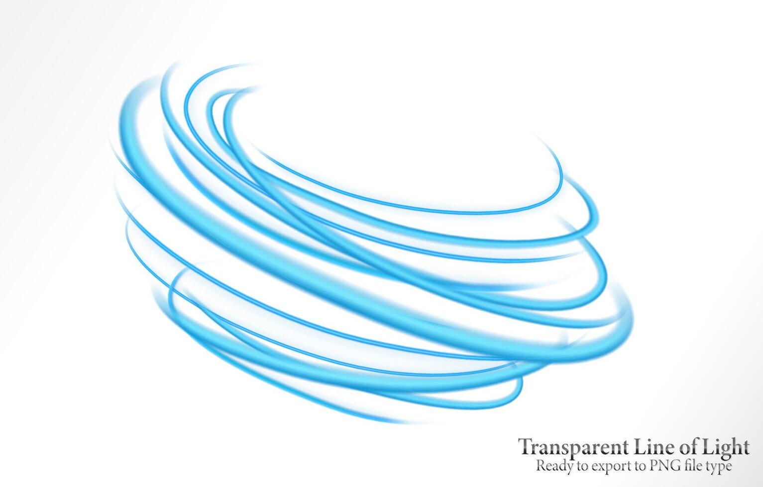 Blue Wavy Line Isolated and Easy to Edit vector