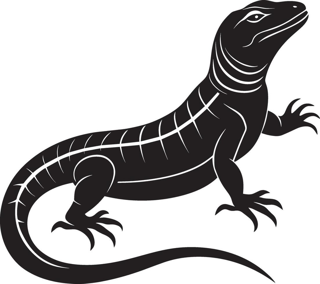 Lizard isolated on a white background. illustration for your design vector