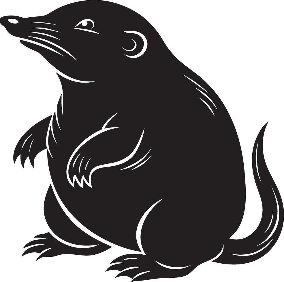 Mole on a white background. illustration for your design. vector